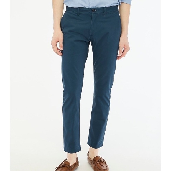 NWT J.CREW Men's Slim Fit TruTemp Chino Pant in Dark Midnight, 36/30 - Picture 1 of 9